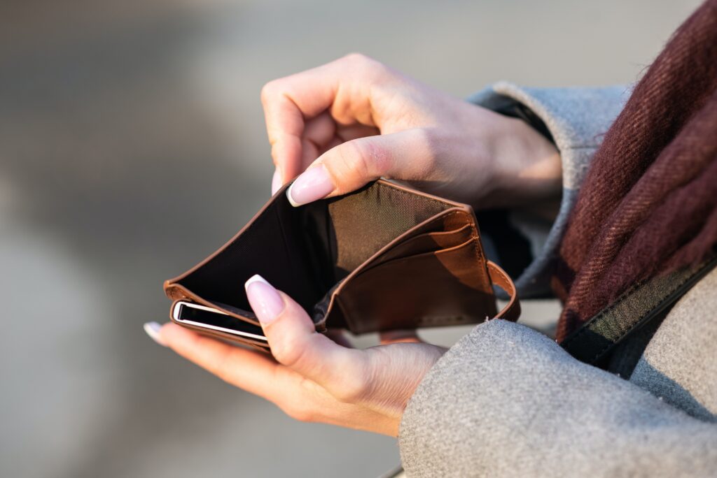 Empty wallet, Photo by Emil Kalibradov via Unsplash